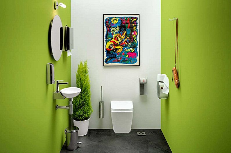 Toilet Wall Material - Paint