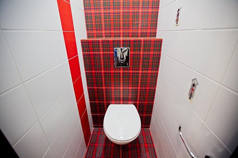 Wall decoration in the toilet - photo