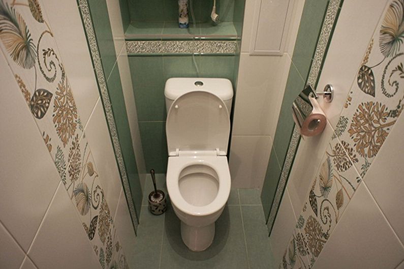 Wall decoration in the toilet - photo