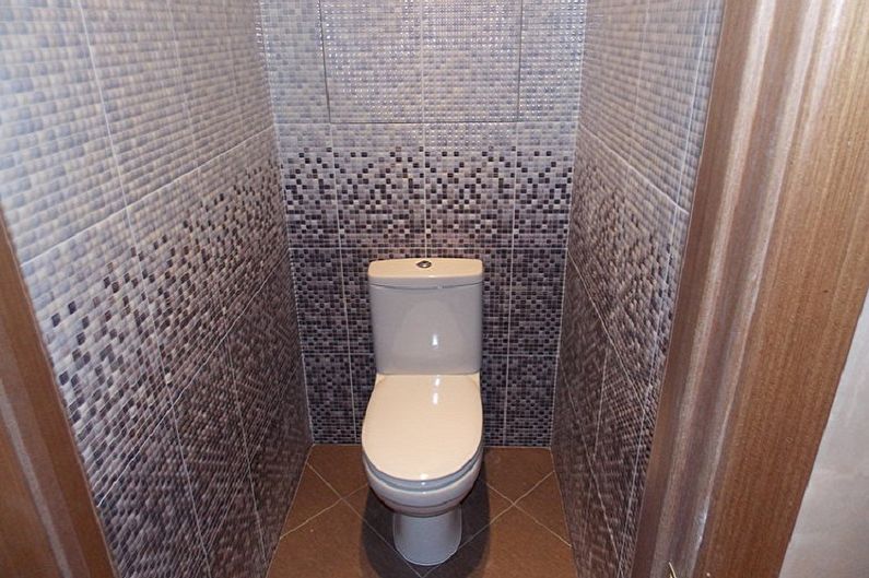Wall decoration in the toilet - photo