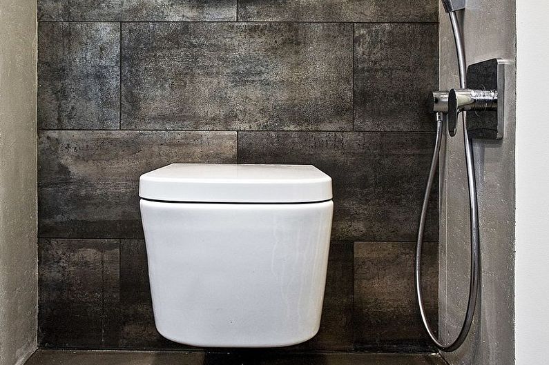 Interior design of the toilet in Khrushchev - photo