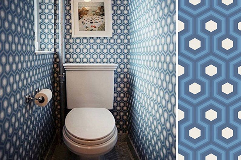 Interior design of the toilet in Khrushchev - photo