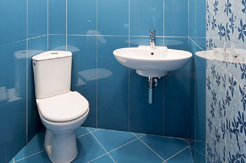 Interior design of the toilet in Khrushchev - photo