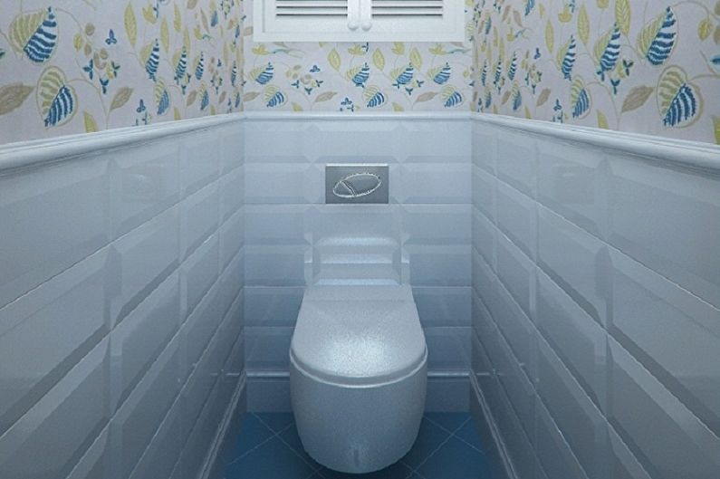 Interior design of the toilet in Khrushchev - photo
