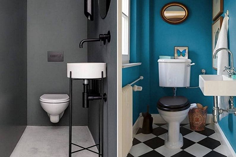 Interior design of the toilet in Khrushchev - photo