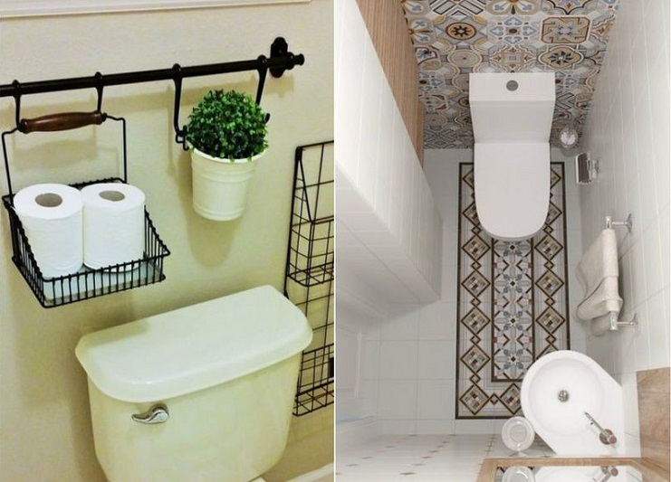 Interior design of the toilet in Khrushchev - photo