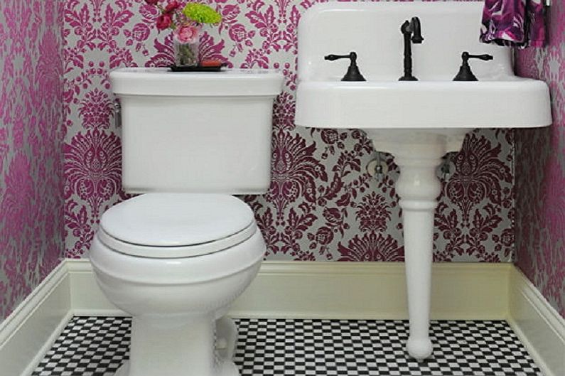 Interior design of the toilet in Khrushchev - photo