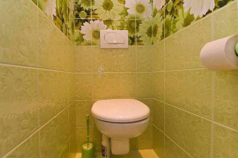 Interior design of the toilet in Khrushchev - photo