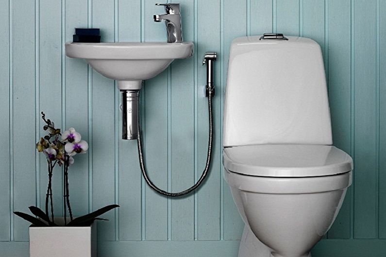 Interior design of the toilet in Khrushchev - photo