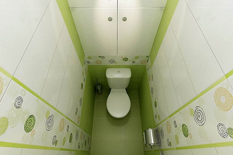 Interior design of the toilet in Khrushchev - photo