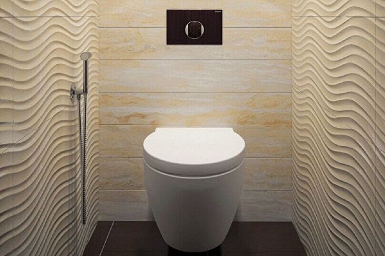 Interior design of the toilet in Khrushchev - photo
