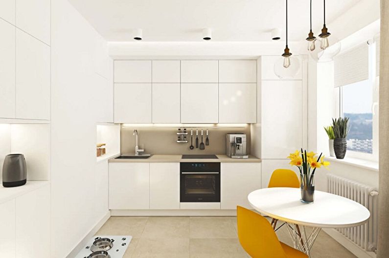 Kitchen design 3 by 3 meters - Color solutions