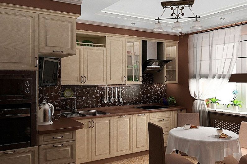 Kitchen design 3 by 3 meters - Color solutions