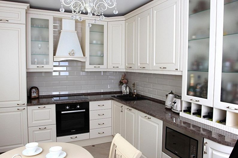 Kitchen interior design 3 by 3 meters - photo