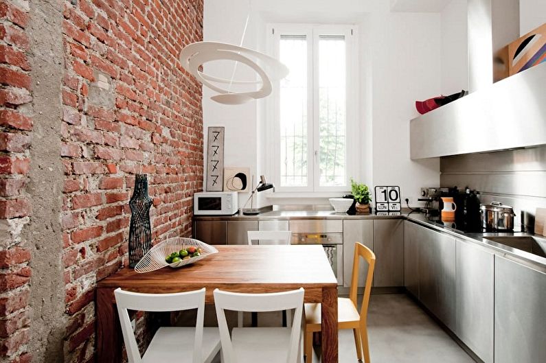 Kitchen interior design 3 by 3 meters - photo