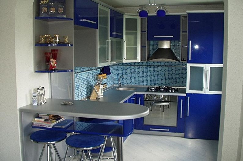 Kitchen interior design 3 by 3 meters - photo
