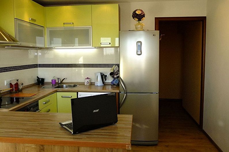 Kitchen interior design 3 by 3 meters - photo