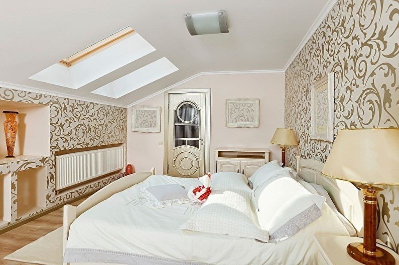 Attic Bedroom Design - Wall Decoration