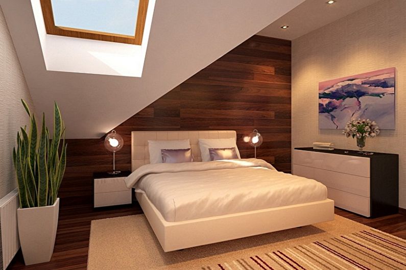 Attic Bedroom Design - Wall Decoration