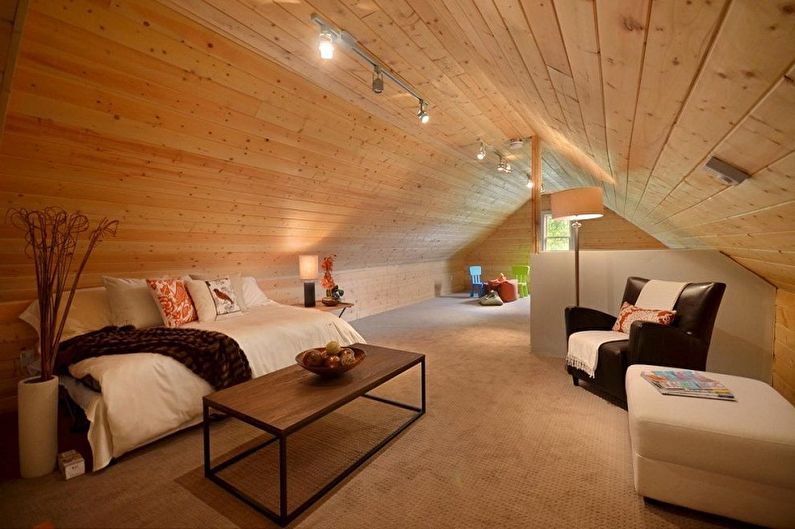 Attic Bedroom Design - Ceiling Finish