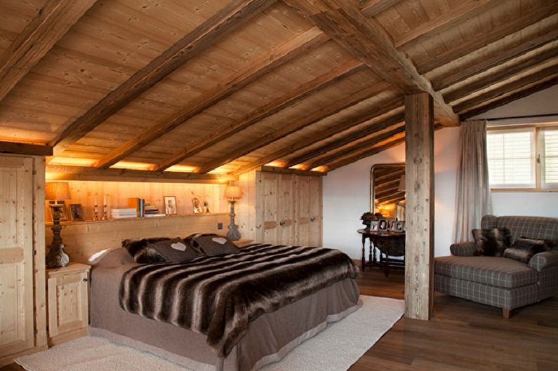 Attic Chalet Bedroom - Interior Design