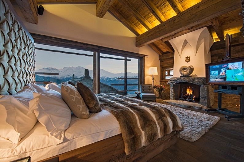 Attic Chalet Bedroom - Interior Design