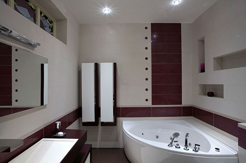 Bathroom design 5 sq.m. - Plumbing and furniture