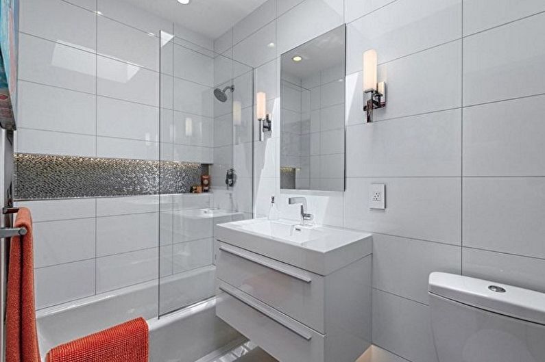 Bathroom 5 sq.m. in the style of minimalism - Interior Design