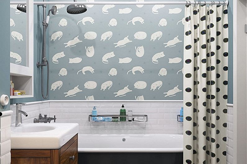 Bathroom 5 sq.m. in Scandinavian style - Interior Design