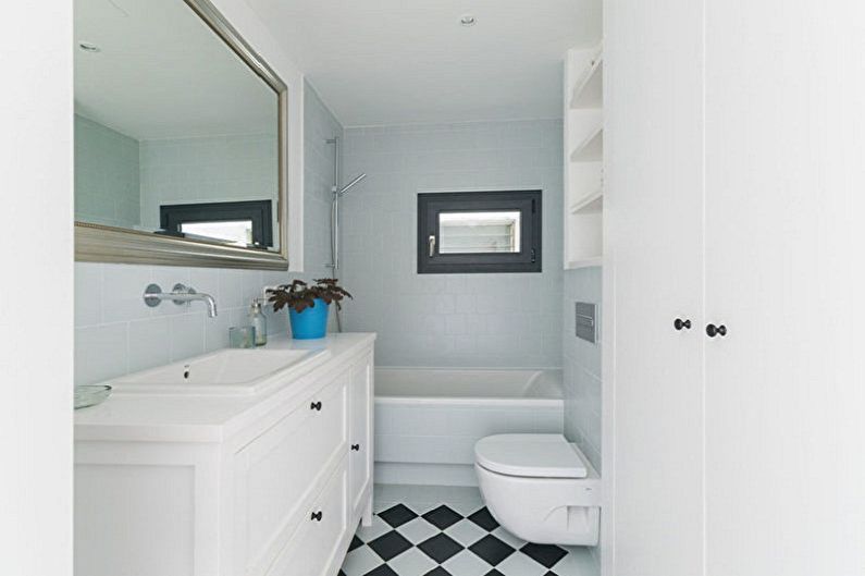 Interior design of a bathroom of 5 sq.m. - Photo