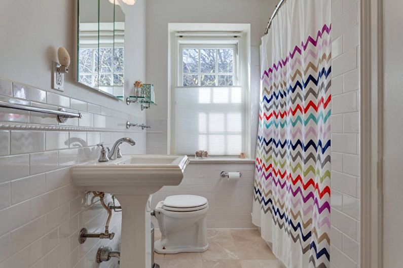 Interior design of a bathroom of 5 sq.m. - Photo