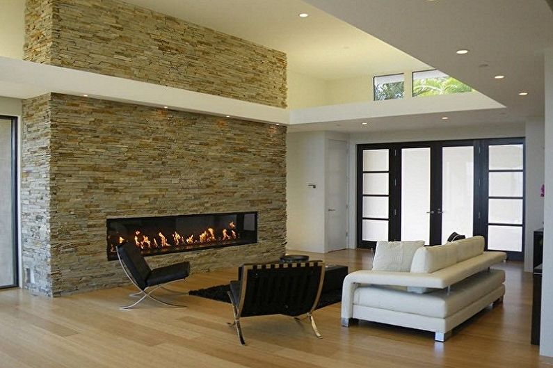 Decorative stone in the interior - Minimalism