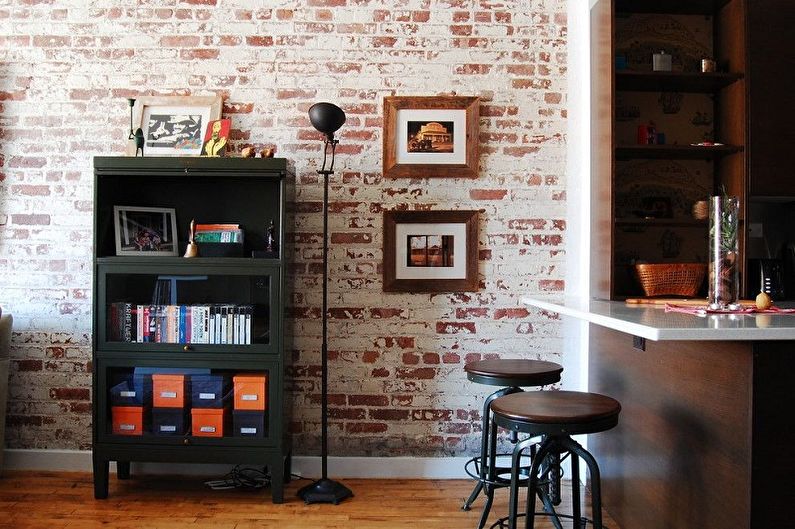 Decorative stone in the interior - Loft