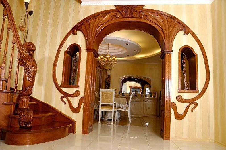 Drywall arches - photo and design ideas