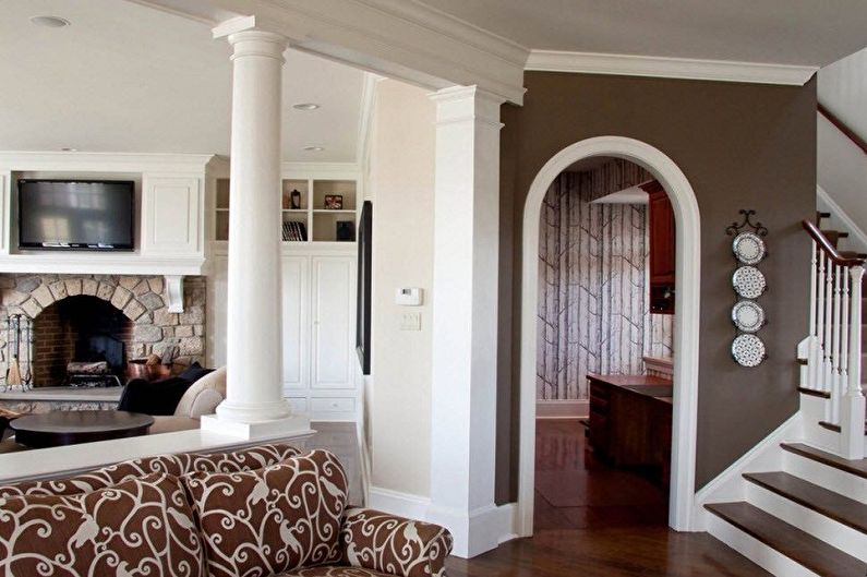 Drywall arches - photo and design ideas