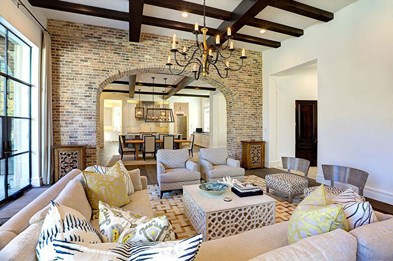 Drywall arches - photo and design ideas