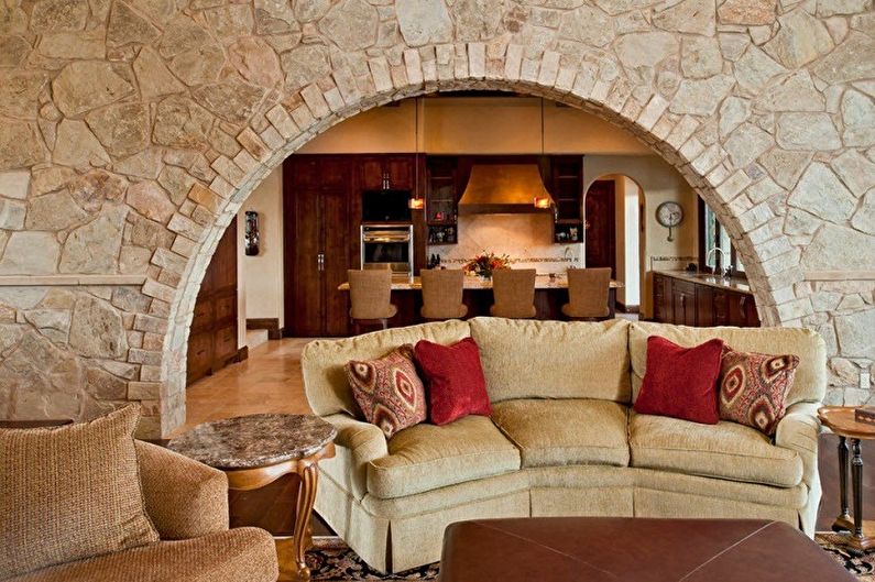 Drywall arches - photo and design ideas