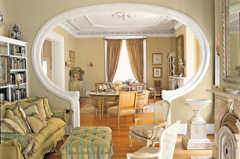 Drywall arches - photo and design ideas