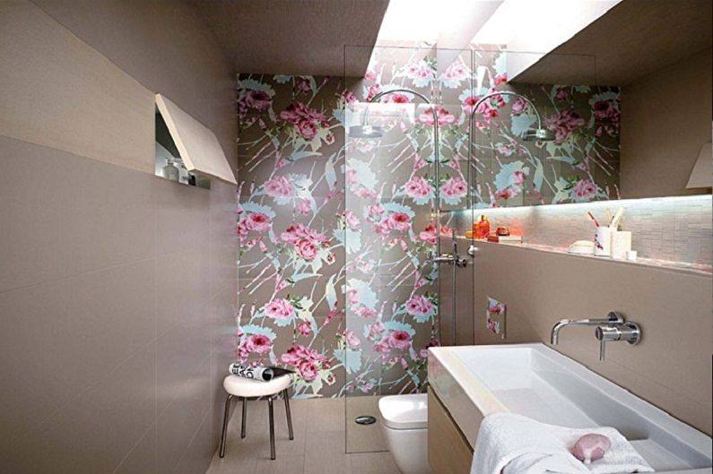 Interior design of a bathroom of 6 sq.m. - Photo