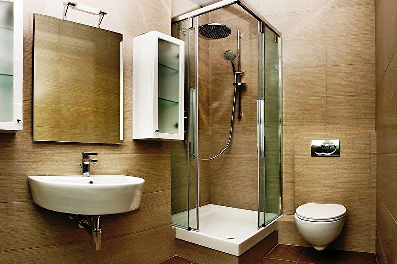 Design of a small bathroom - Plumbing and furniture