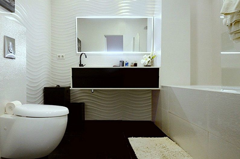 Small bathroom in the style of minimalism - Interior Design