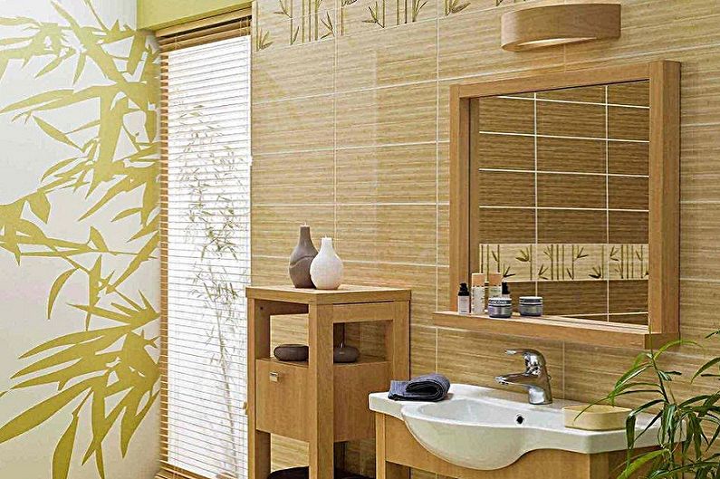 Japanese-Style Small Bathroom - Interior Design