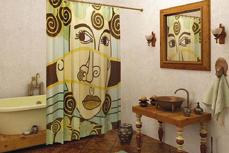 Small bathroom in retro style - Interior Design