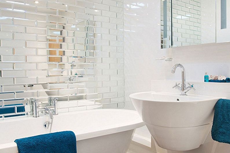 Interior design of a small bathroom - photo