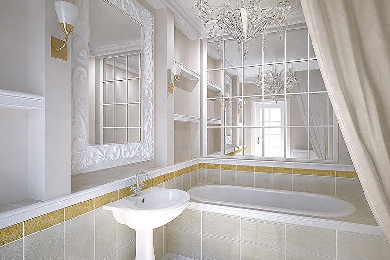 Interior design of a small bathroom - photo