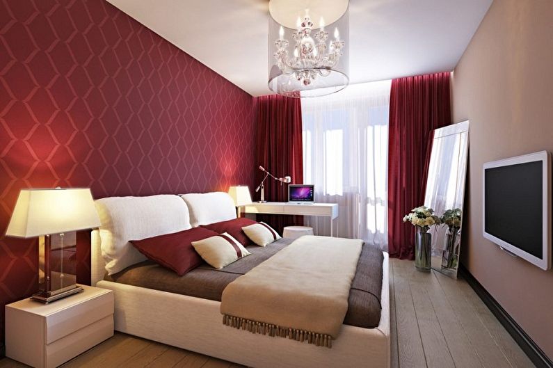 Red wallpaper for the bedroom - Color wallpaper for the bedroom