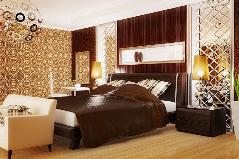 Brown wallpaper for the bedroom - Wallpaper color for the bedroom
