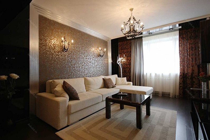 Brown Living Room Wallpaper - Living Room Wallpaper Color