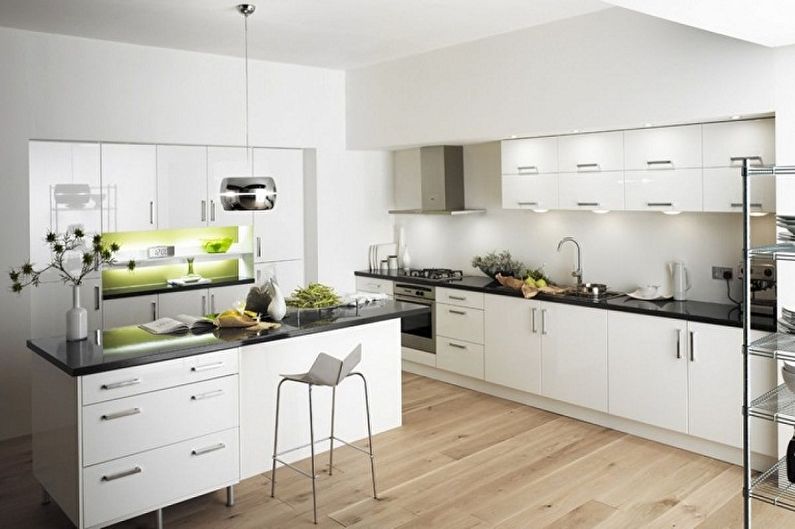 White wallpaper for the kitchen - Color of wallpaper for the kitchen