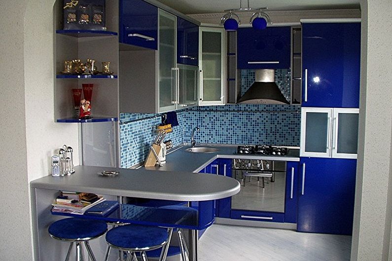 Mosaic kitchen apron - photo